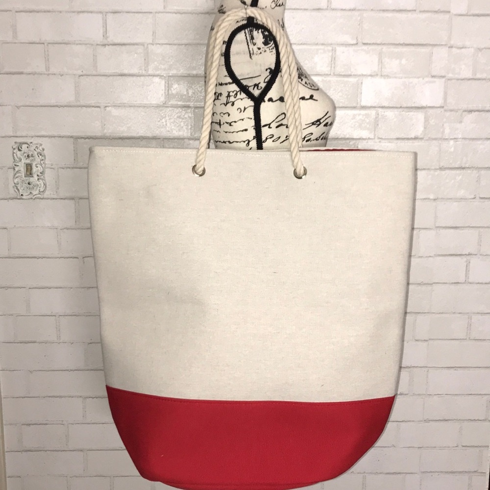 Canvas extra large tote bag